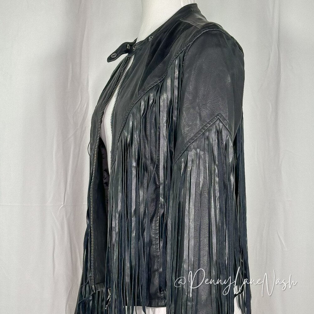 BlankNYC  Hashtag Abuser Finge Faux Leather Jacket - Picture 9 of 15